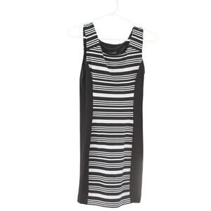 Express Black & White Stripe Stretch Dress - Size XS